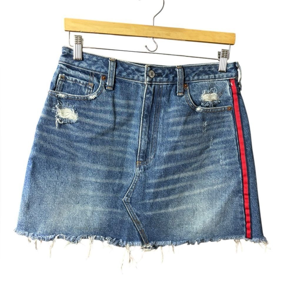 Abercrombie & Fitch | denim jean skirt zoe natural rise vintage a-line 29 8